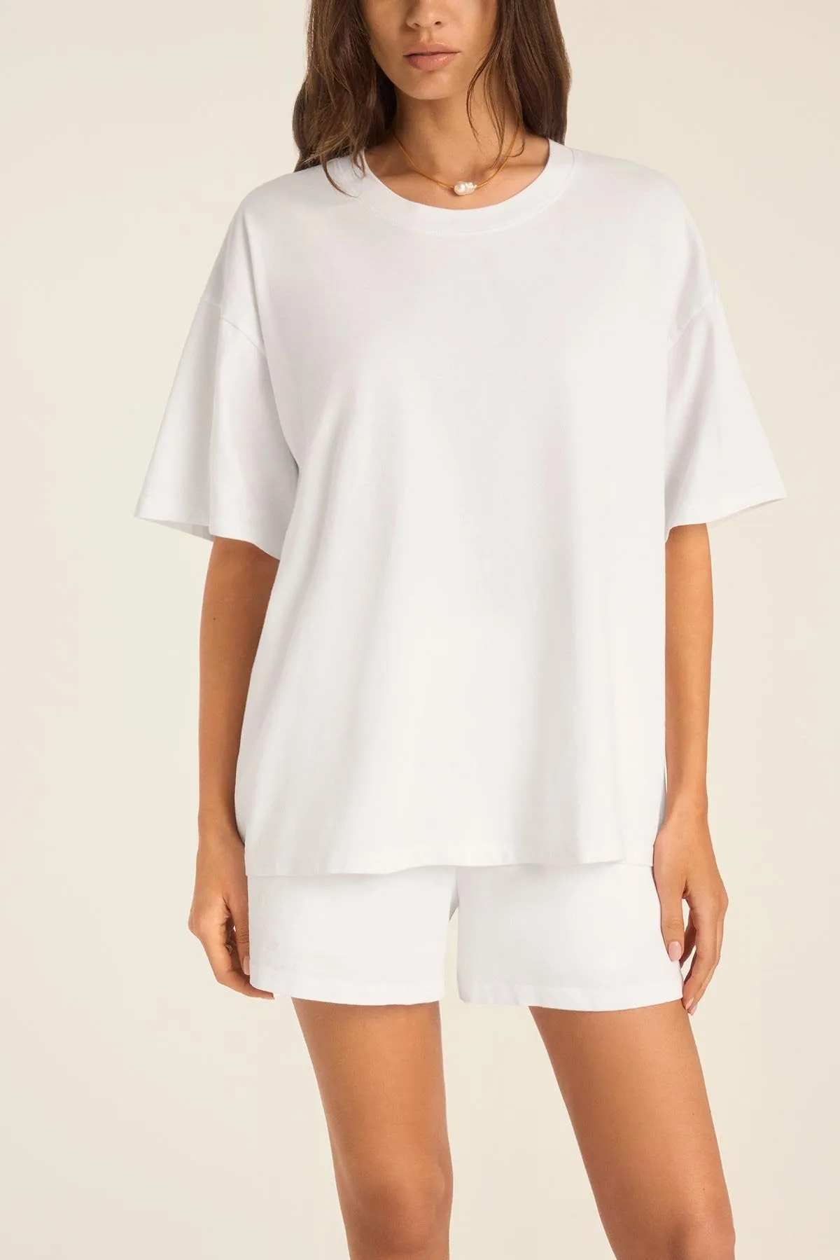 Coast Oversized Boyfriend Tee - White Cotton Jersey sold by Vitamin A product image thumbnail 2