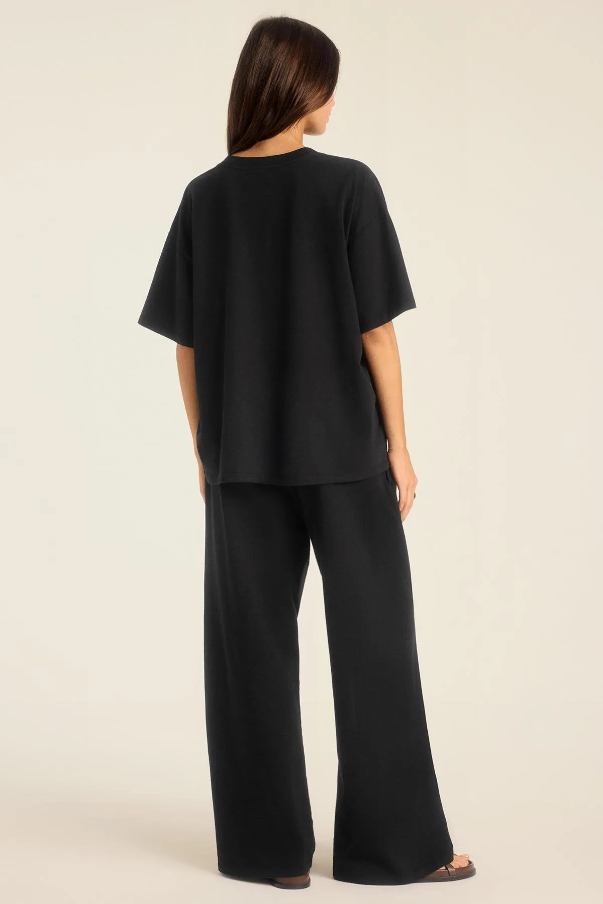 Coast Oversized Boyfriend Tee - Black Cotton Jersey sold by Vitamin A product image thumbnail 4