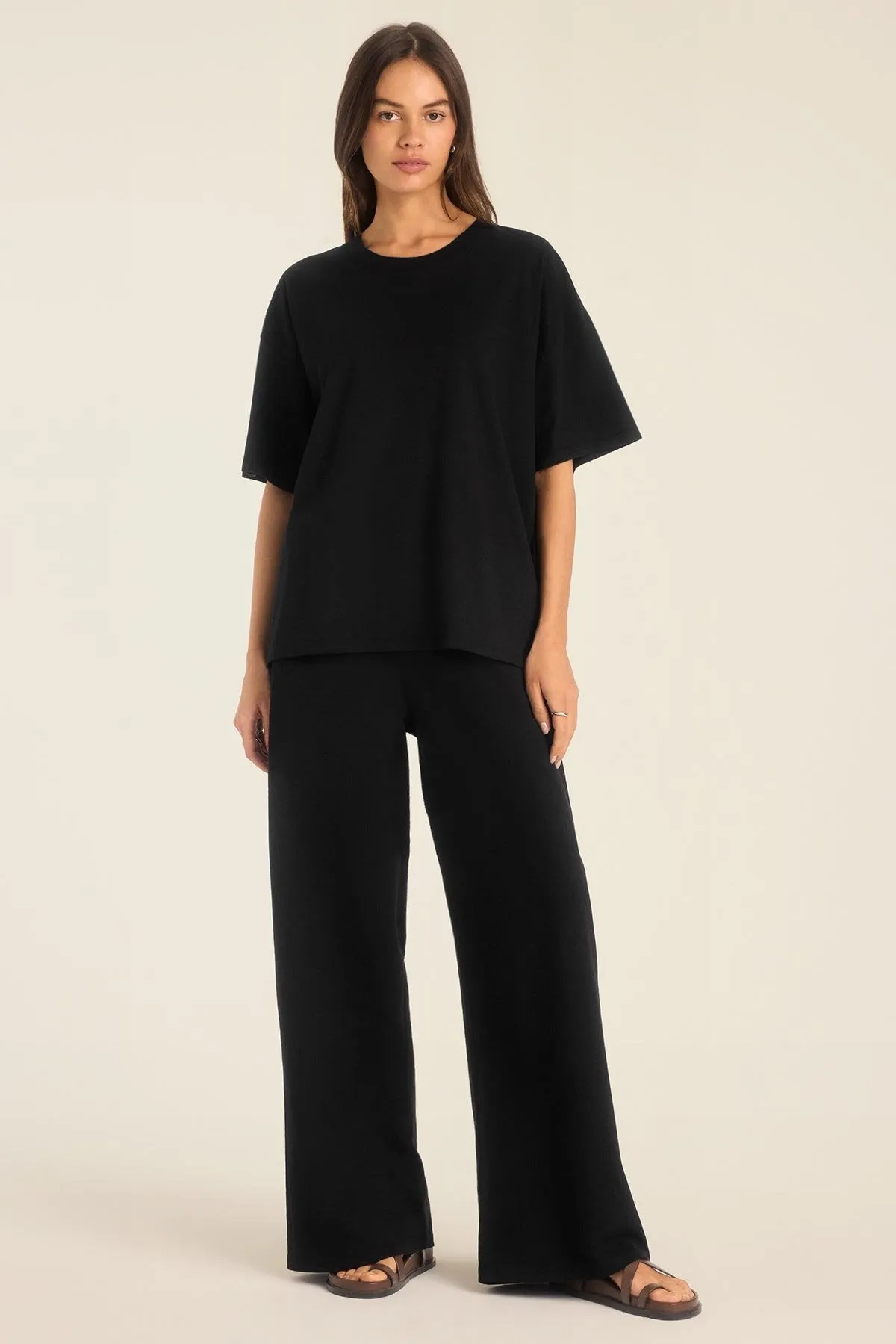 Coast Oversized Boyfriend Tee - Black Cotton Jersey sold by Vitamin A product image thumbnail 3