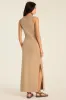 Daybreak Essential Midi Dress - Latte Cotton Rib sold by Vitamin A