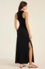 Daybreak Essential Midi Dress - Black Cotton Rib sold by Vitamin A