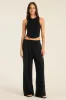 Daybreak Essential Crop Tank - Black Cotton Rib sold by Vitamin A