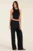 Daybreak Essential Crop Tank - Black Cotton Rib sold by Vitamin A