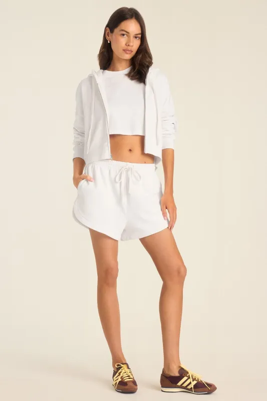Dawn Classic Short - White French Terry sold by Vitamin A