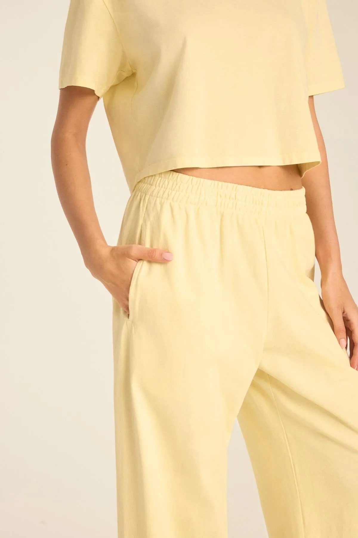 Coast Pant - Buttercream Cotton Jersey sold by Vitamin A product image thumbnail 5