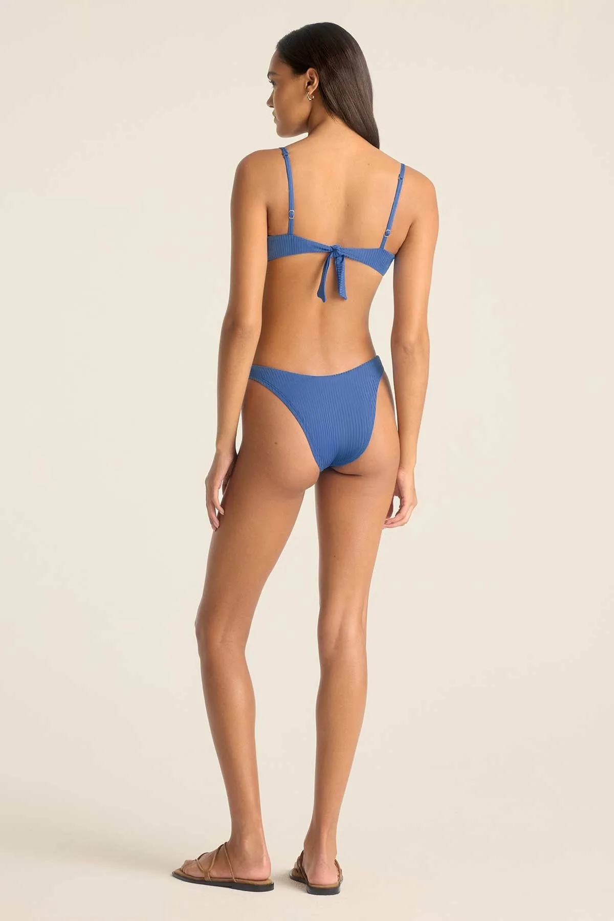 California High Leg Bottom - Chambray EcoRib sold by Vitamin A product image thumbnail 4