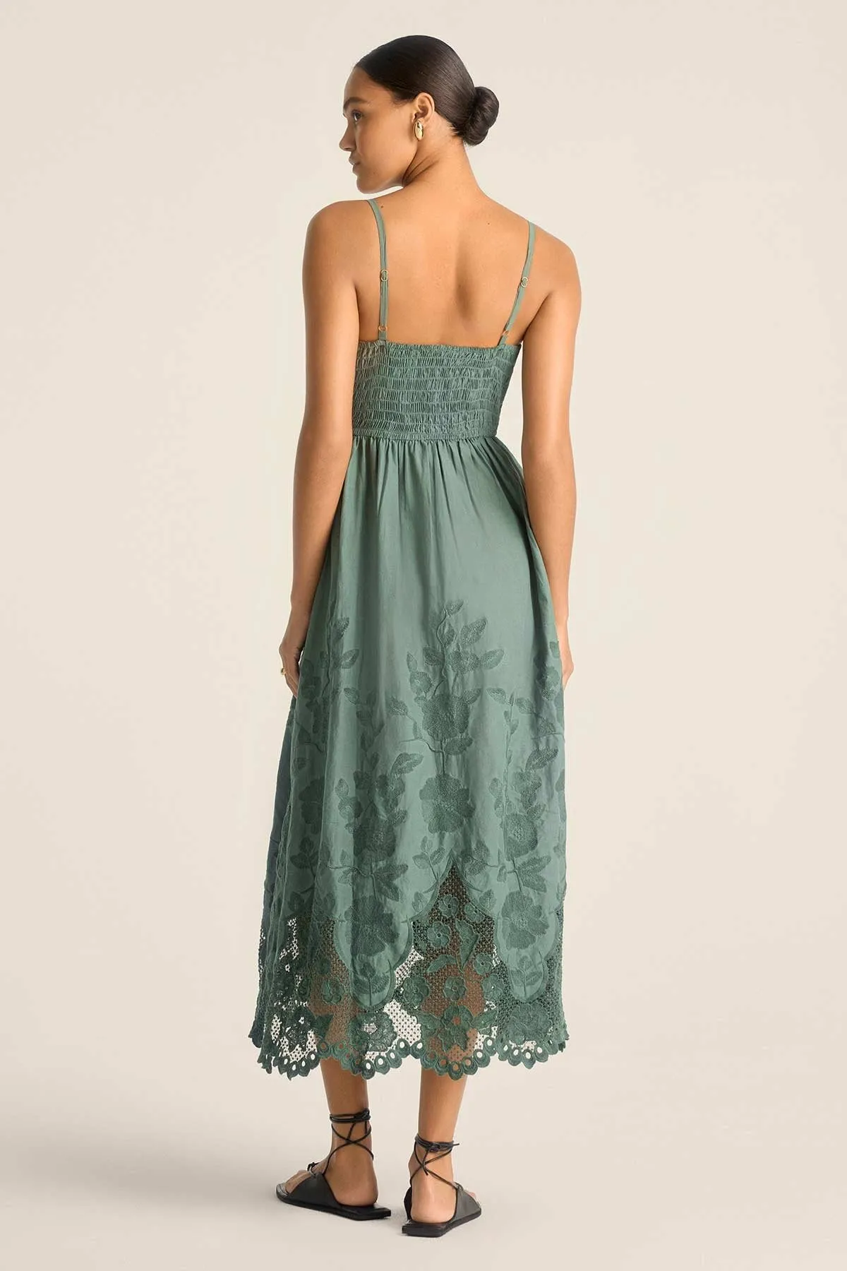 Flora Dress - Sea Green Beachside Broderie sold by Vitamin A product image thumbnail 3