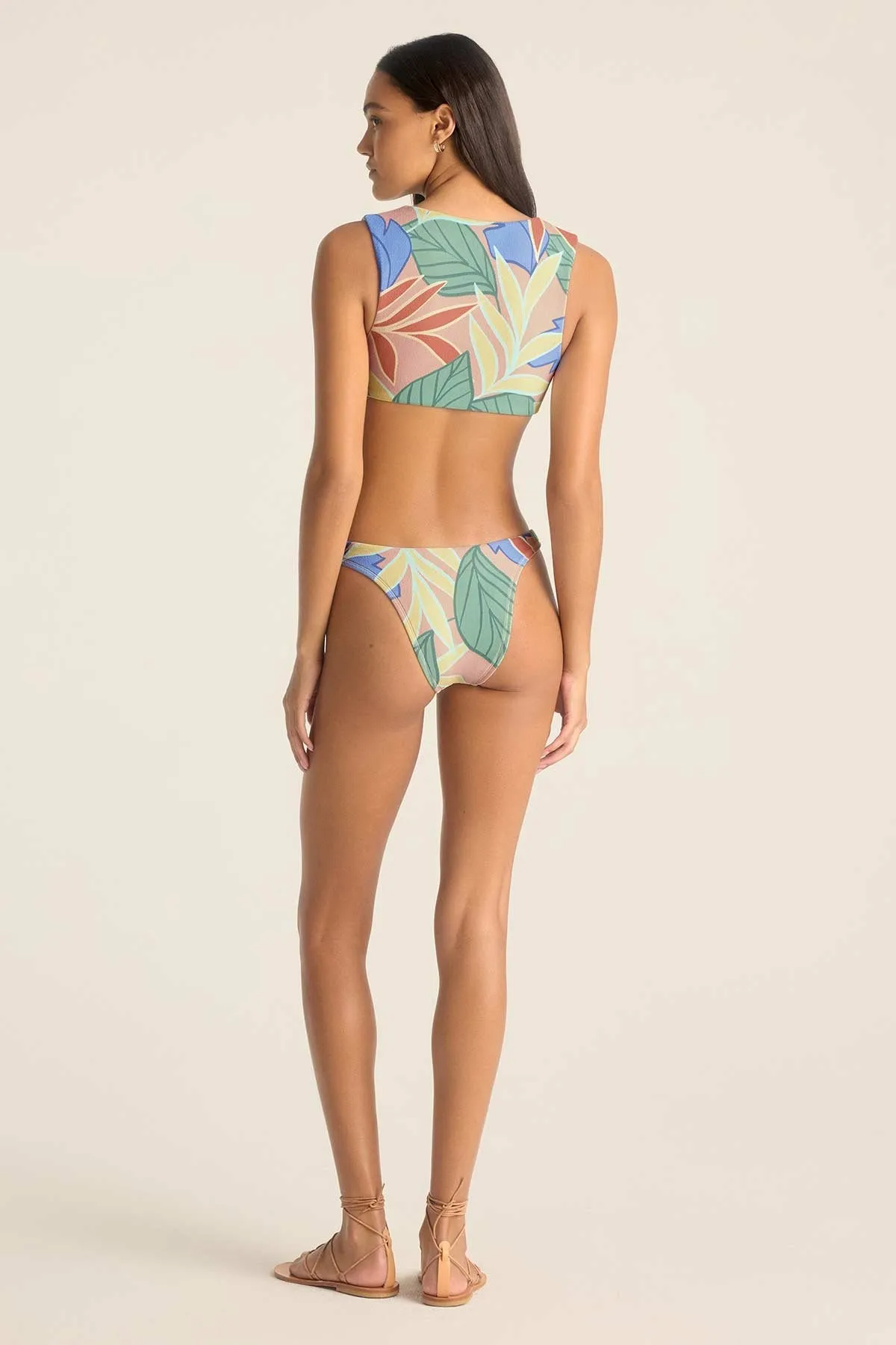 California High Leg Bottom - Retro Jungle Crepe Texture sold by Vitamin A product image thumbnail 3