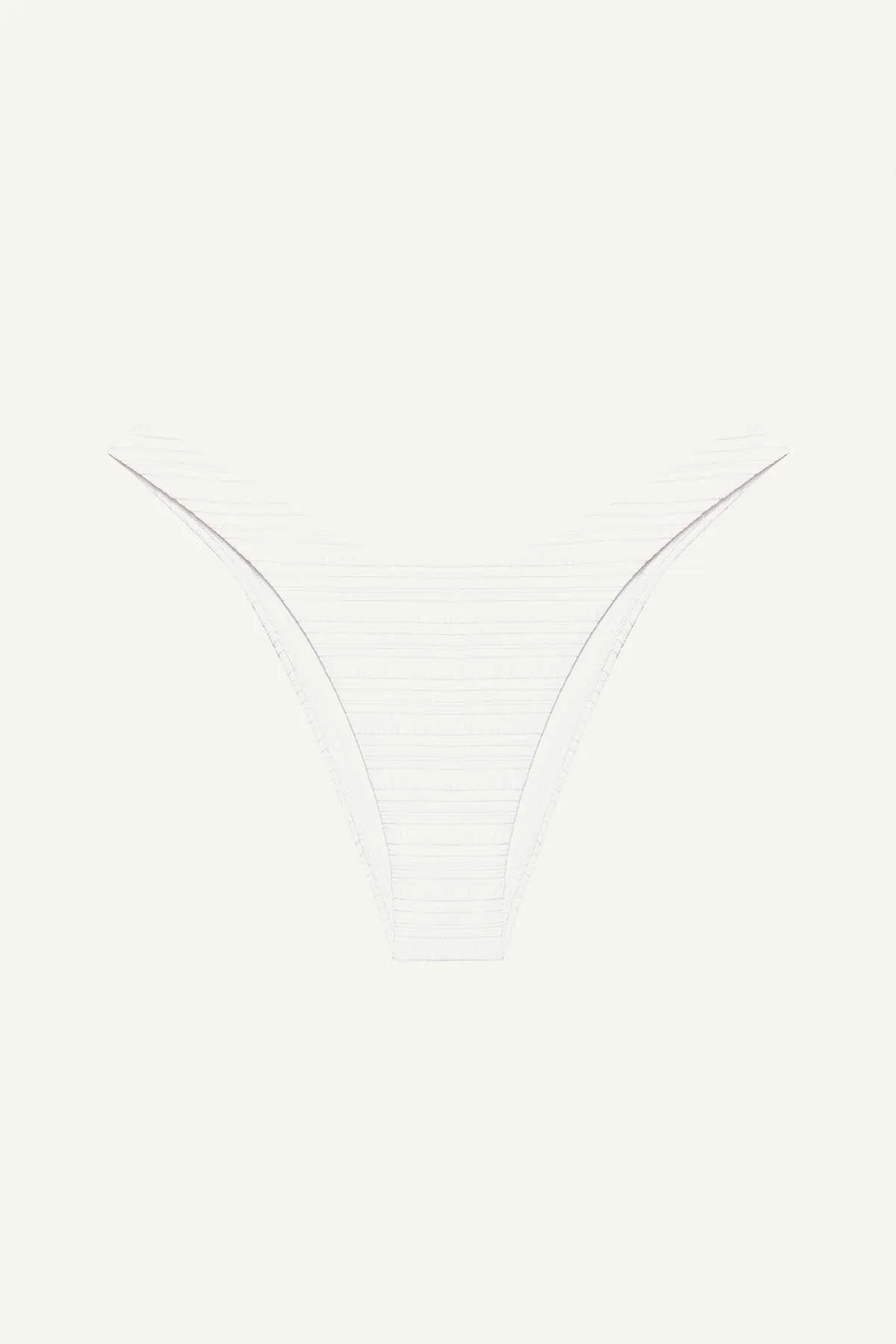 California High Leg Bottom - White Seersucker Stripe sold by Vitamin A product image thumbnail 4