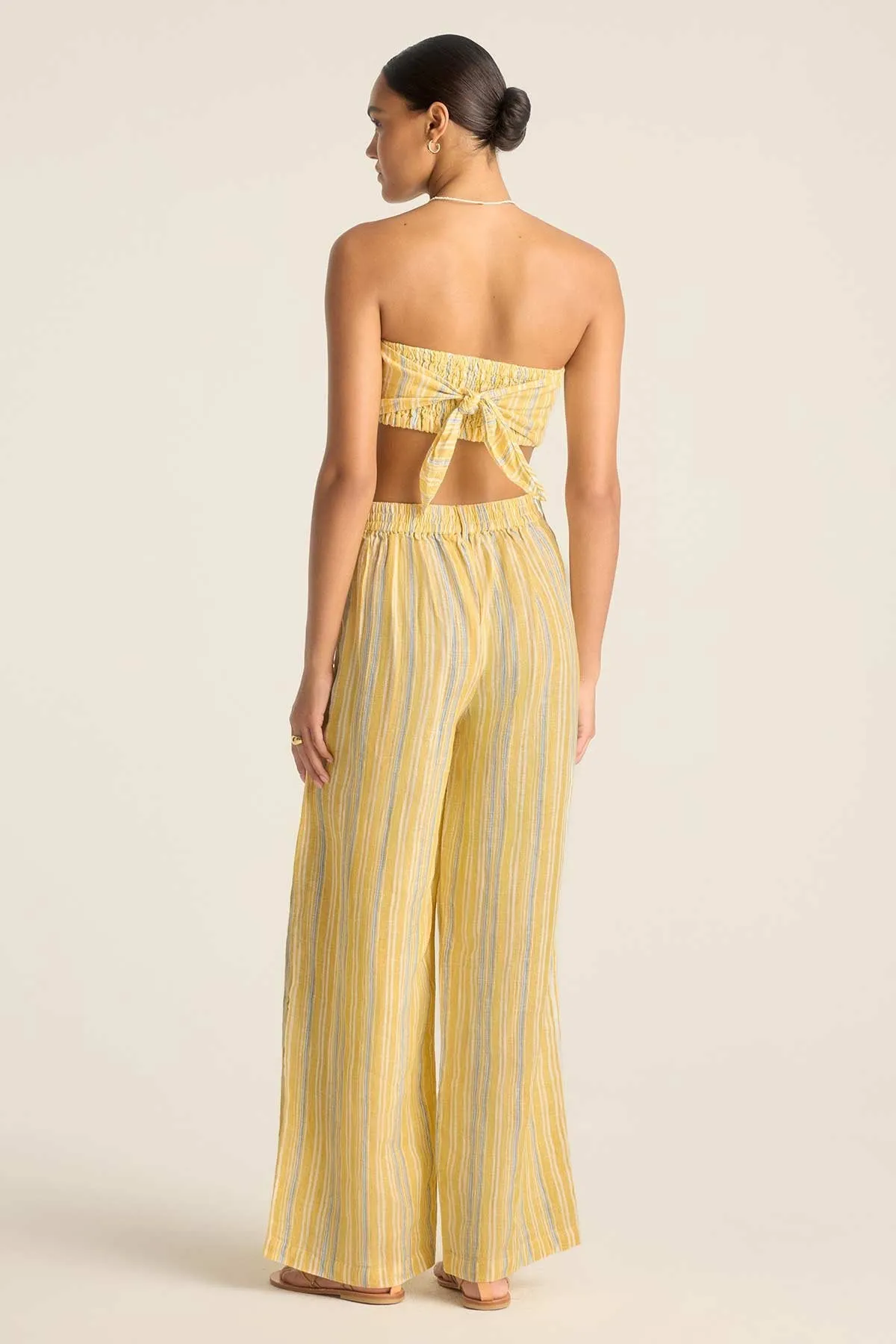 The Getaway Pant - Sunny Skies EcoLinen sold by Vitamin A product image thumbnail 3