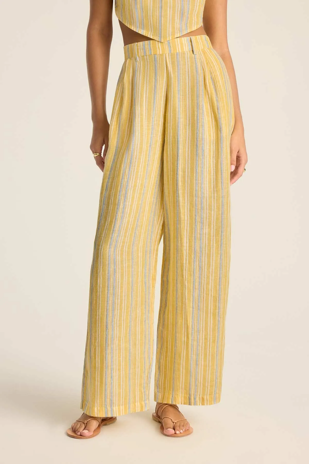 The Getaway Pant - Sunny Skies EcoLinen sold by Vitamin A product image thumbnail 2