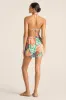 The Getaway Short - Retro Jungle EcoLinen sold by Vitamin A
