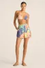 The Getaway Short - Retro Jungle EcoLinen sold by Vitamin A