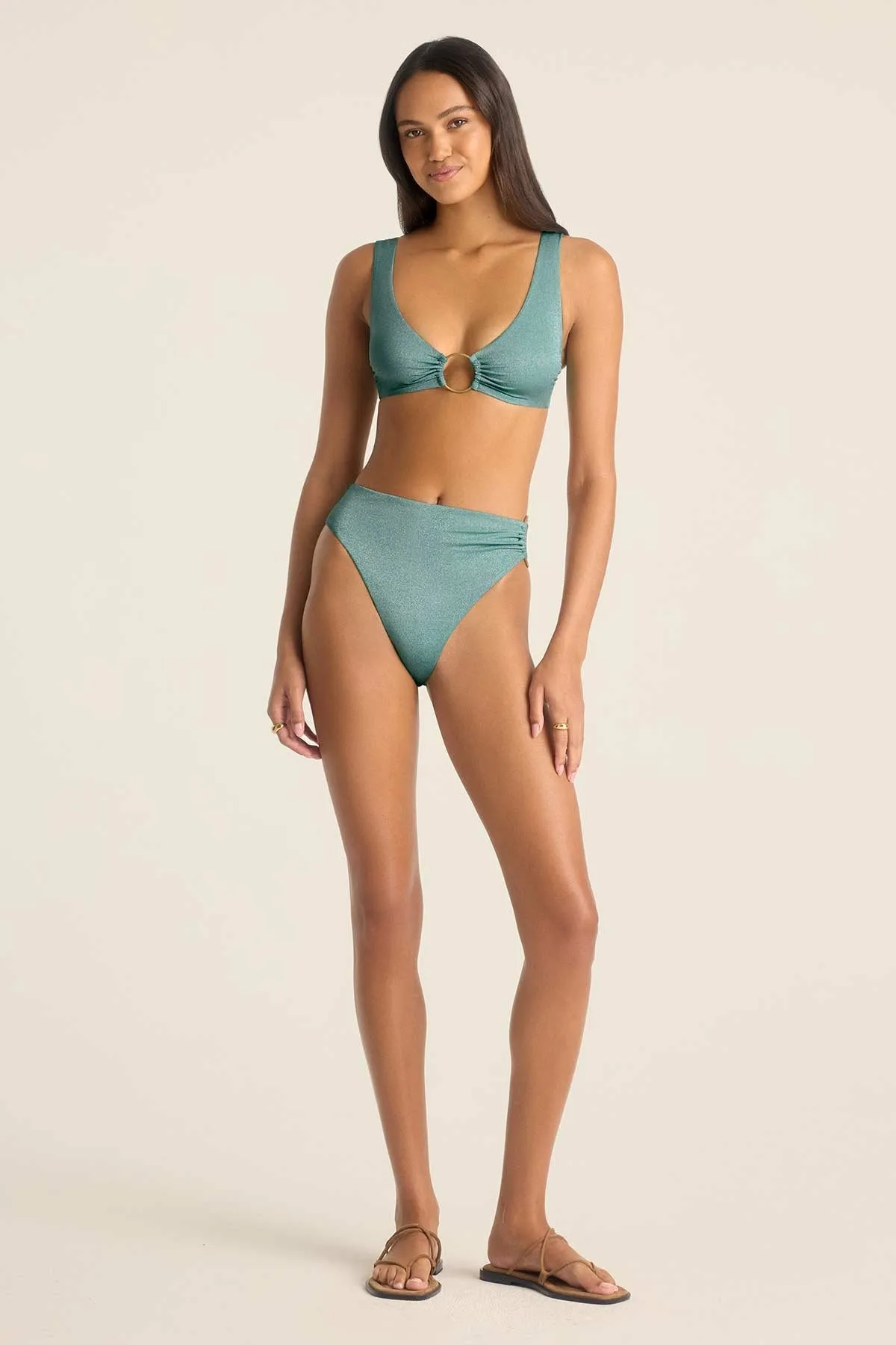 Skylar Top - Aqua Metallic sold by Vitamin A product image thumbnail 3