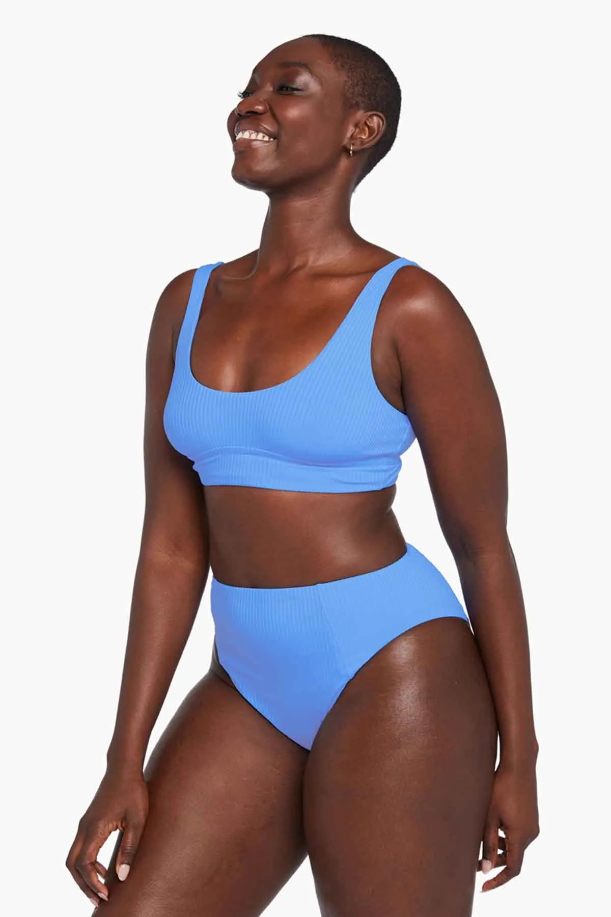 Sienna Tank - Cornflower EcoRib sold by Vitamin A product image thumbnail 2