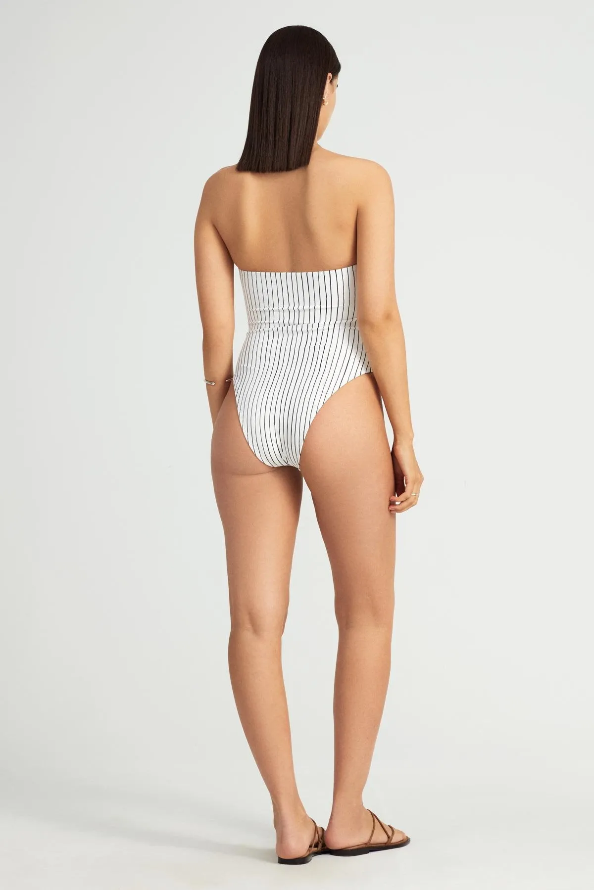 Upcycled Bandeau One Piece - Bolero Stripe sold by Vitamin A product image thumbnail 3