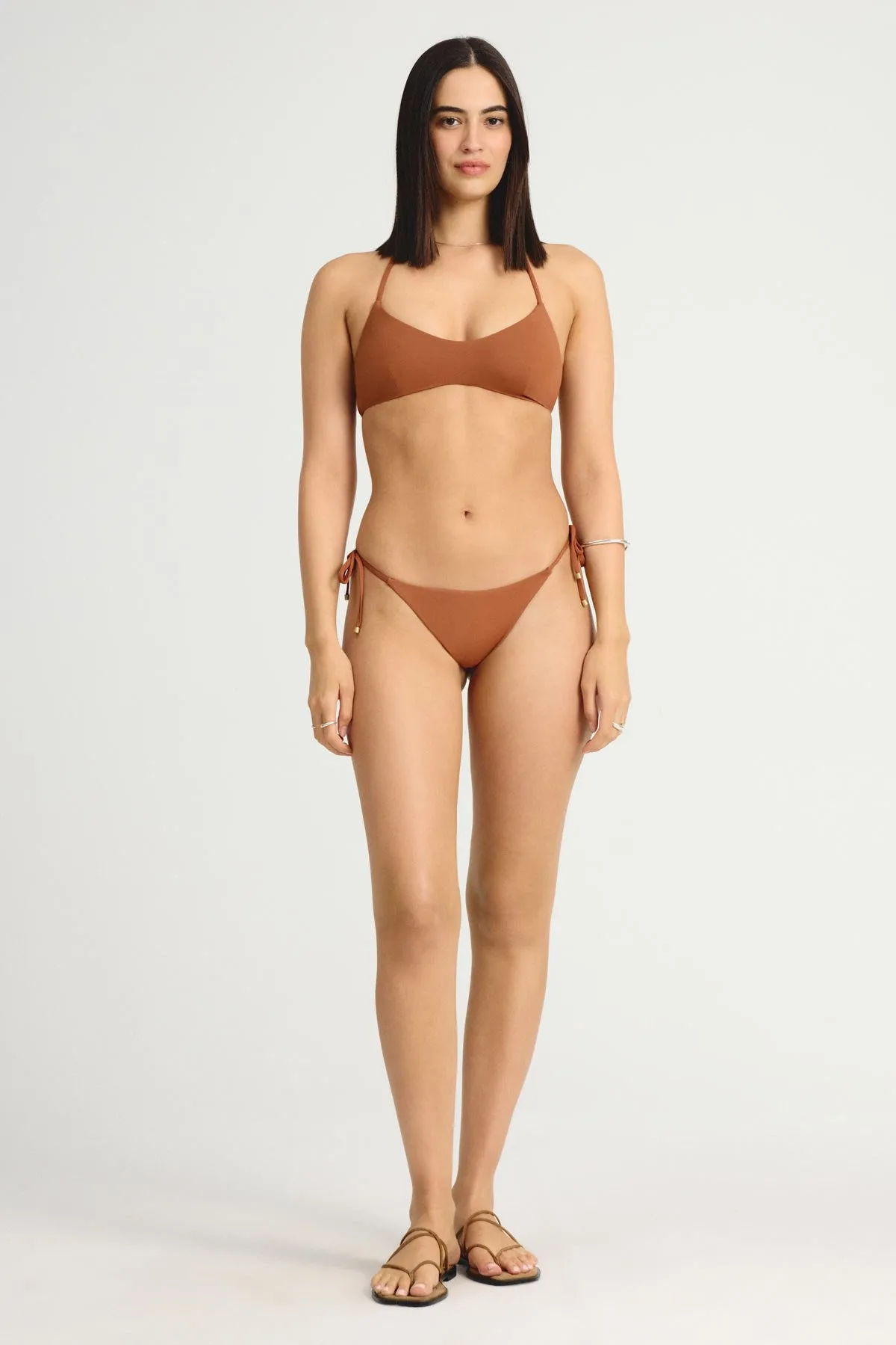 Upcycled Scoop Bralette Top - Bourbon EcoLux sold by Vitamin A product image thumbnail 2