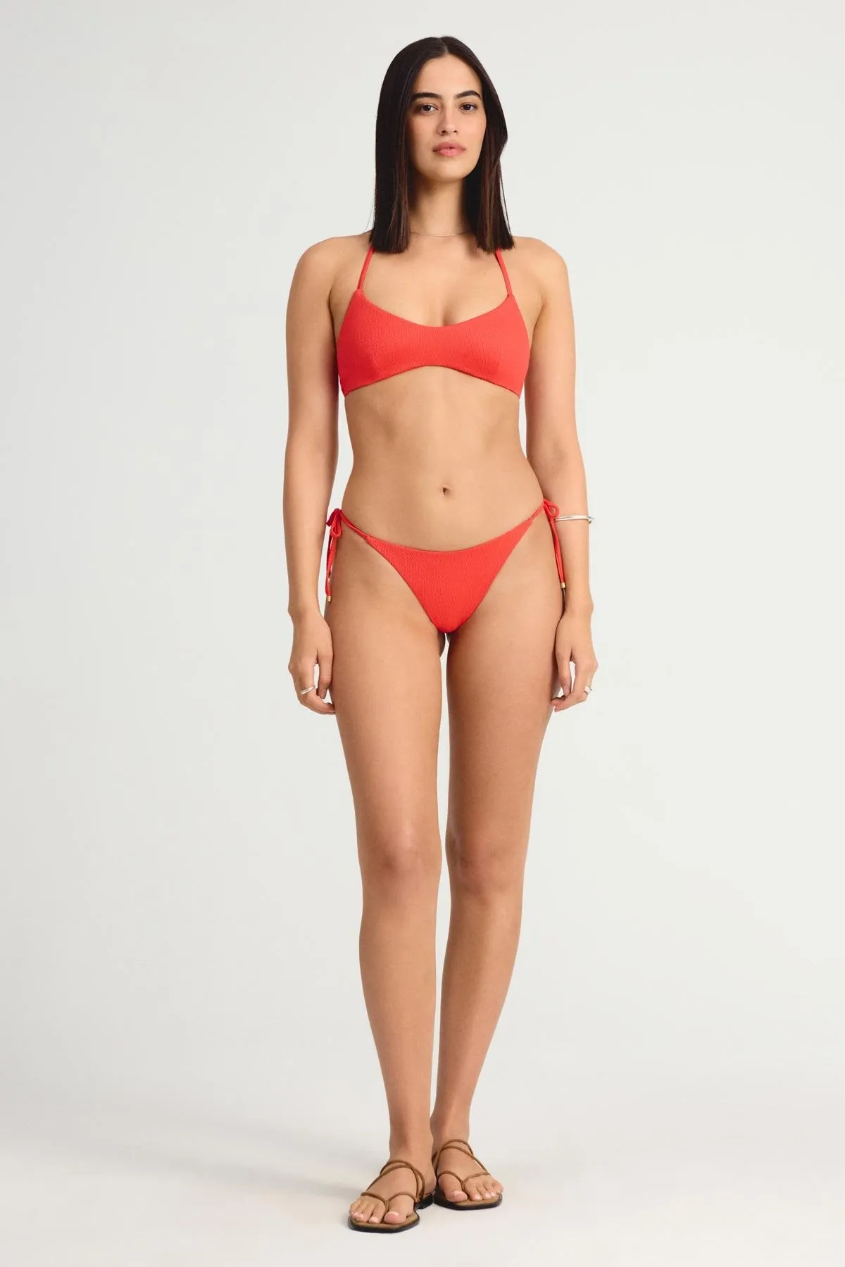 Upcycled Scoop Bralette Top - Ruby EcoTex sold by Vitamin A product image thumbnail 2