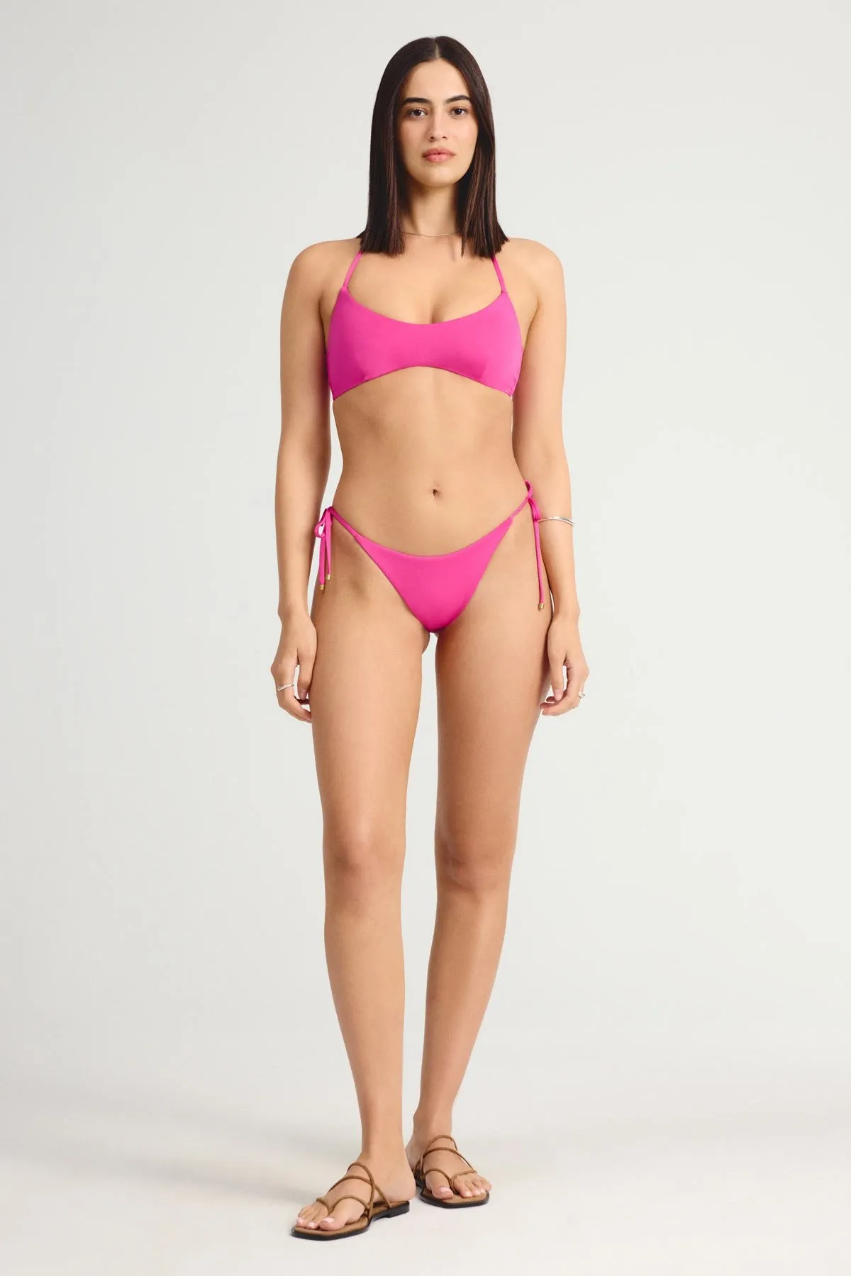 Upcycled Scoop Bralette Top - Berry EcoLux sold by Vitamin A product image thumbnail 2