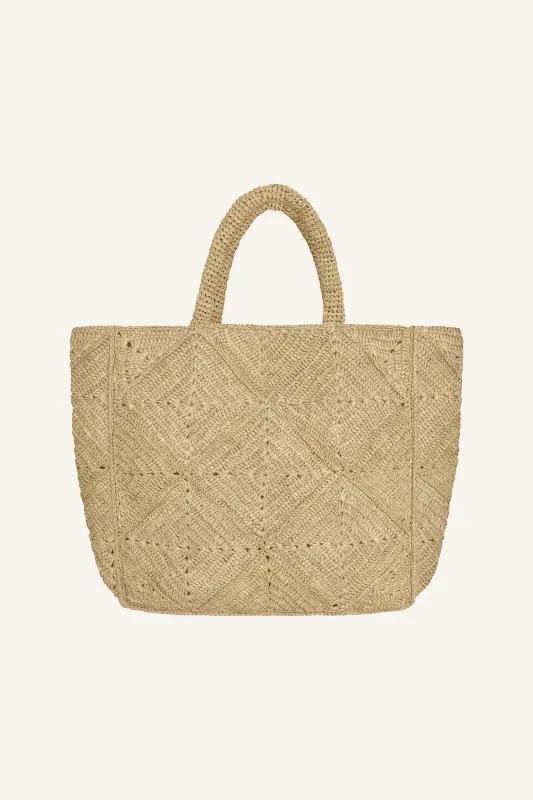 Cala Tote - Natural Raffia sold by Vitamin A