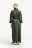 Nadia Shirt - Forest Cotton Poplin sold by Vitamin A