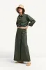 Nadia Shirt - Forest Cotton Poplin sold by Vitamin A