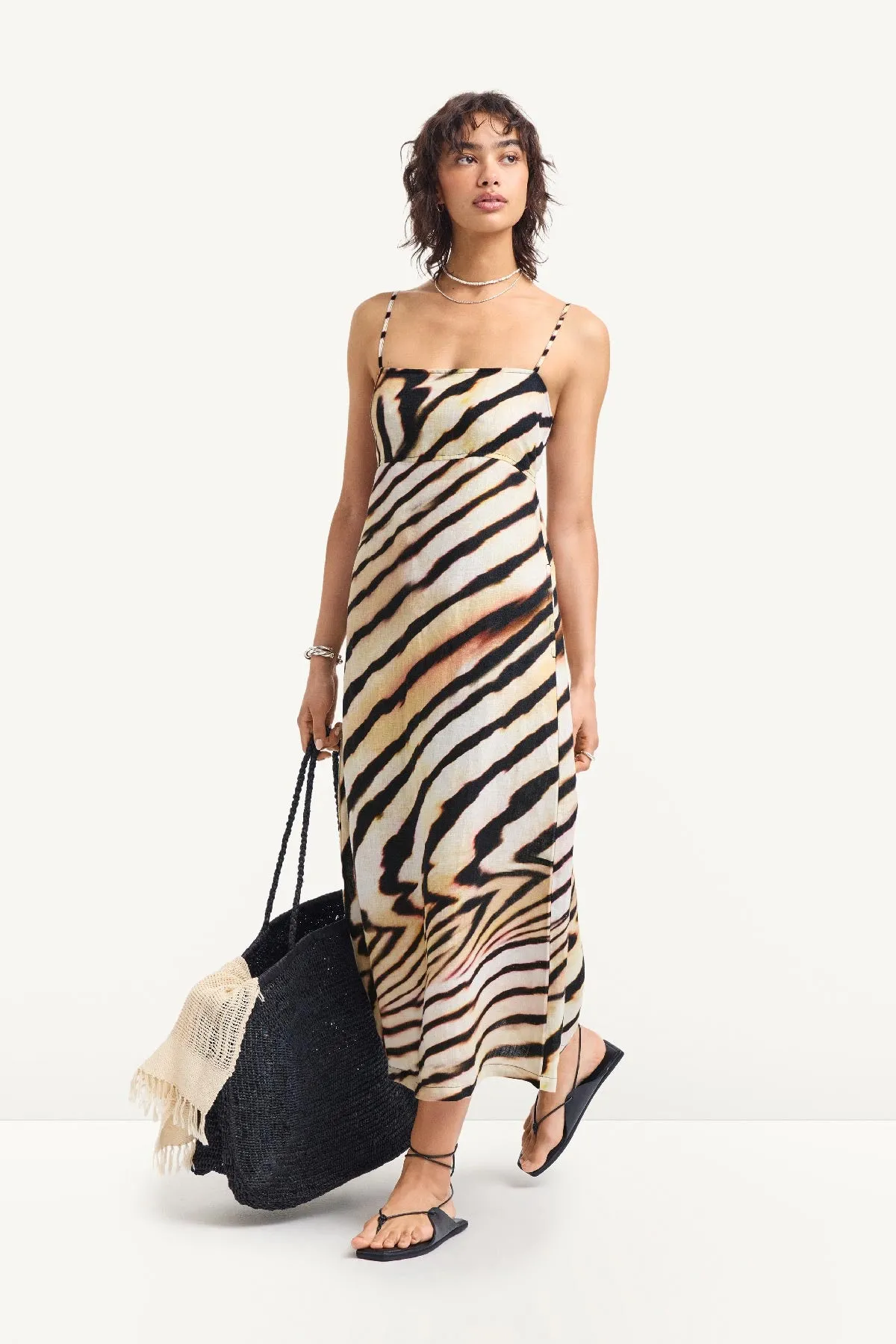 Arden Dress - Shell Stripe Linen sold by Vitamin A product image thumbnail 2