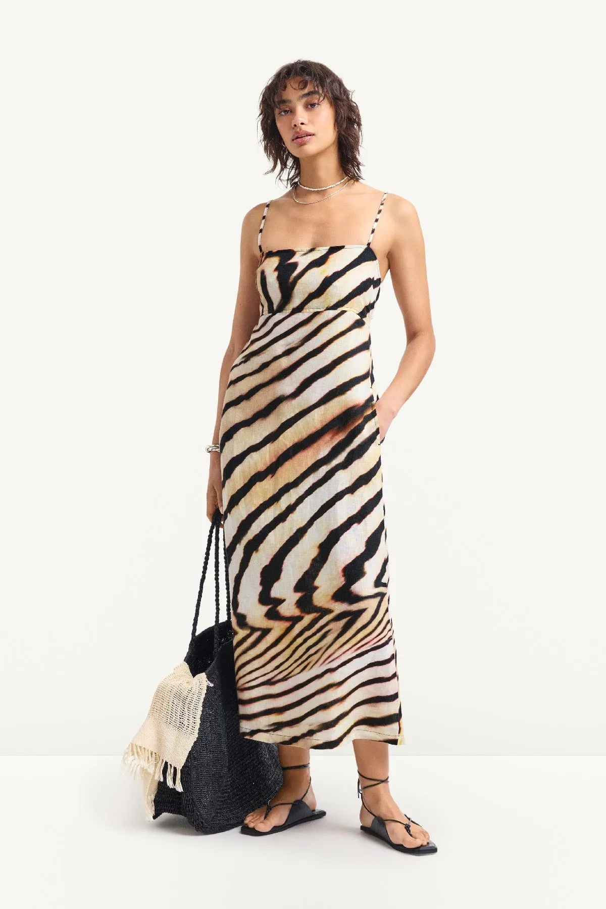 Arden Dress - Shell Stripe Linen sold by Vitamin A product image thumbnail 3