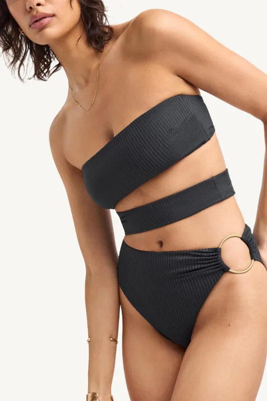 Lolita One Piece - Black EcoRib sold by Vitamin A