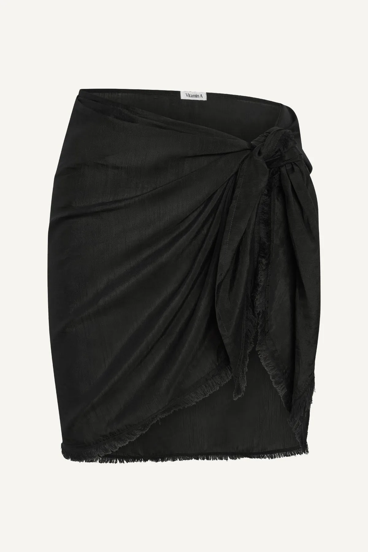 Soleil Sarong - Black Cotton Cupro sold by Vitamin A product image thumbnail 4