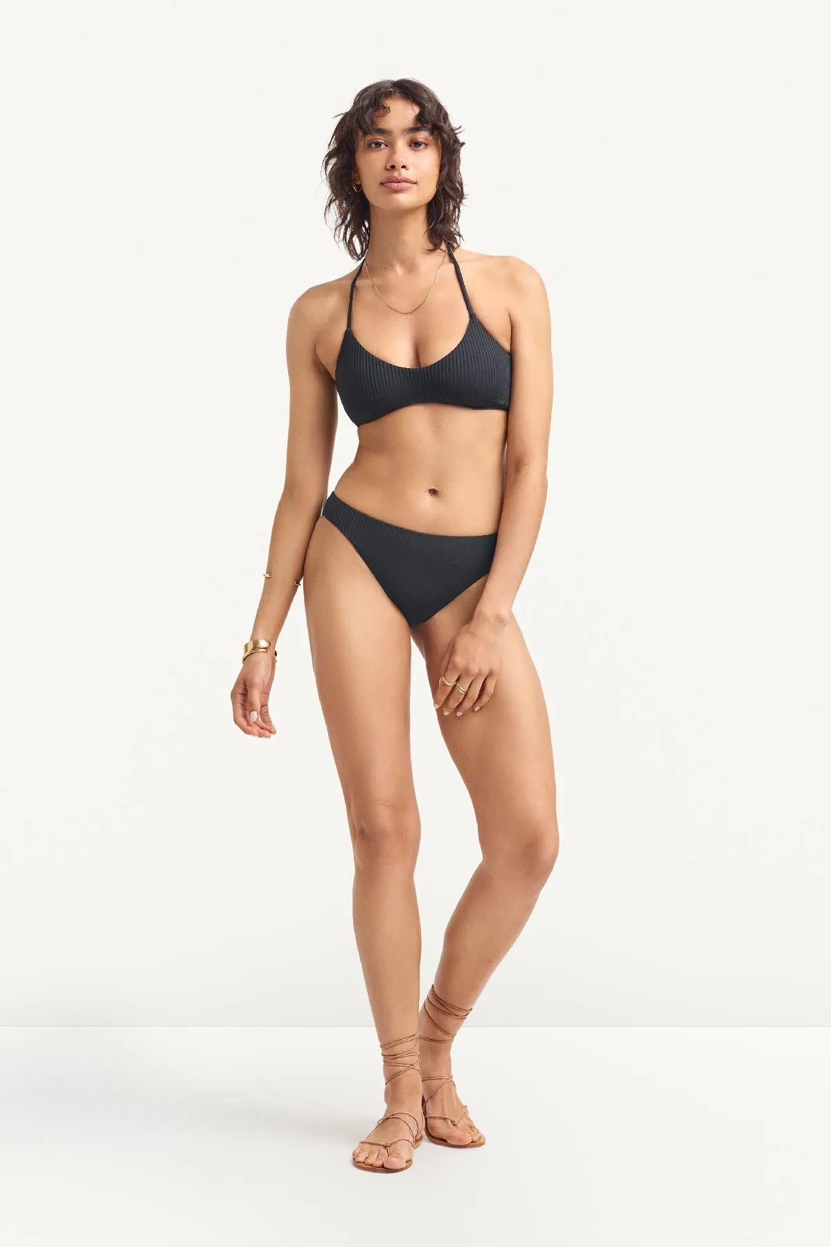 Sierra Bralette Top - Black EcoRib sold by Vitamin A product image thumbnail 3