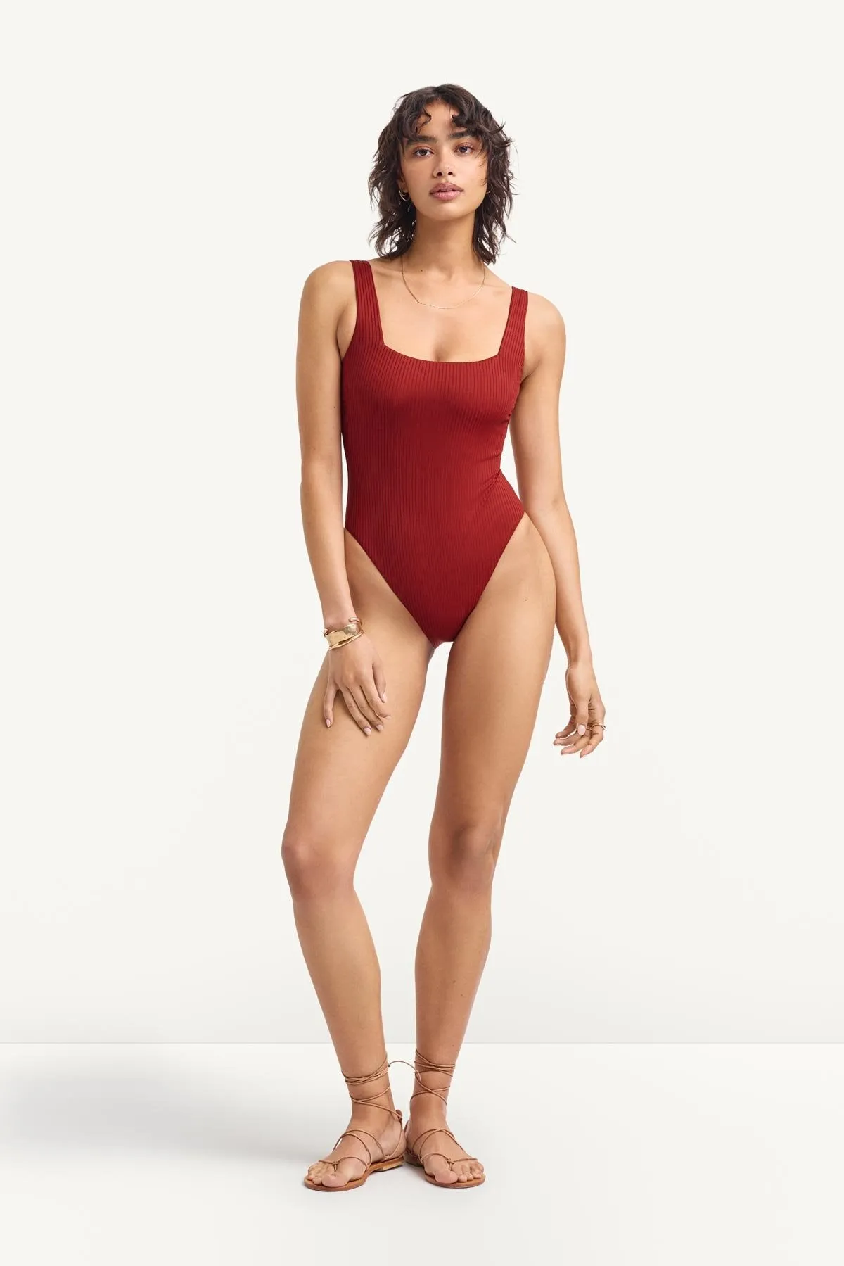 Mika One Piece Full Coverage - Deep Madder EcoRib sold by Vitamin A product image thumbnail 3