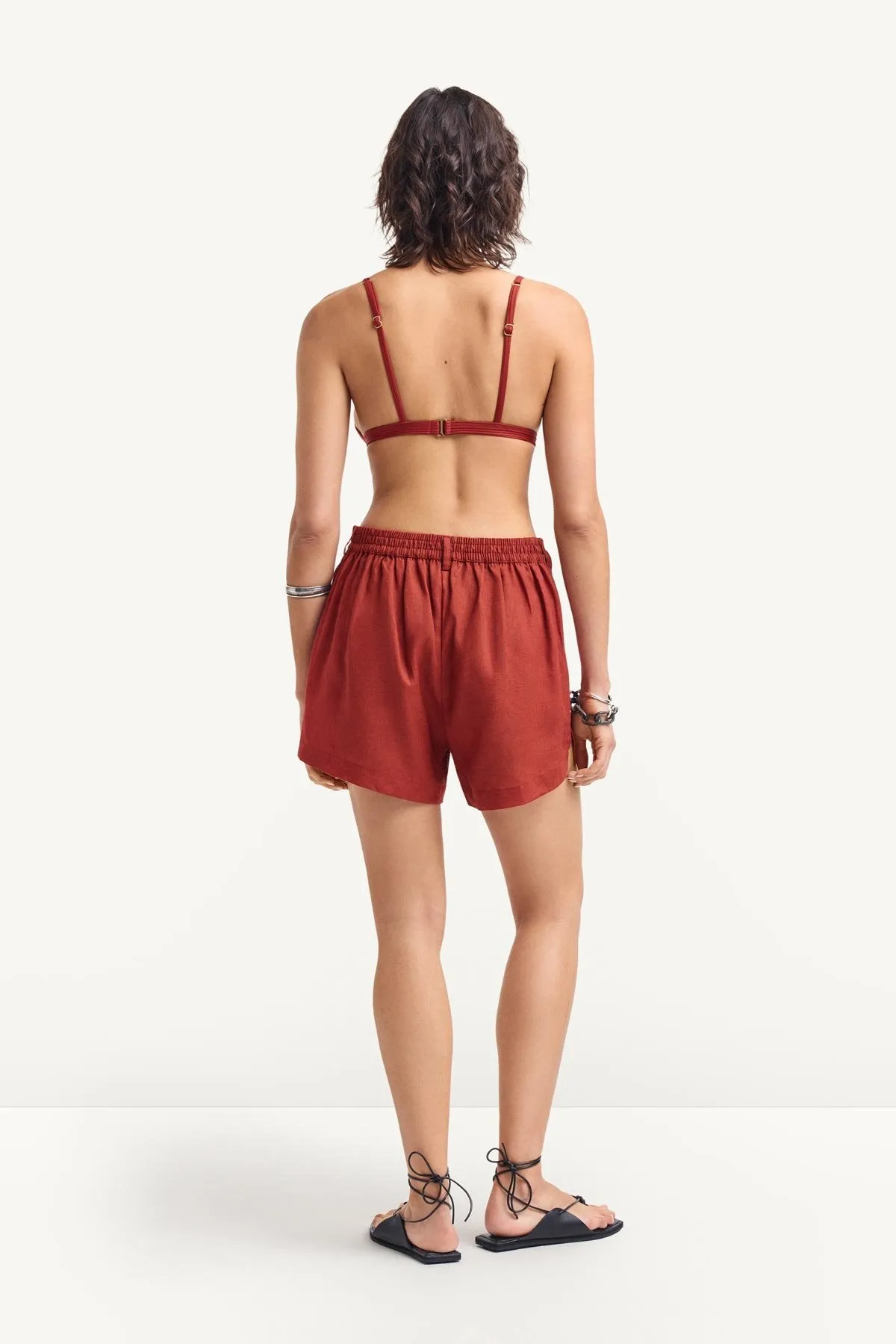 The Getaway Short - Deep Madder EcoLinen sold by Vitamin A product image thumbnail 3