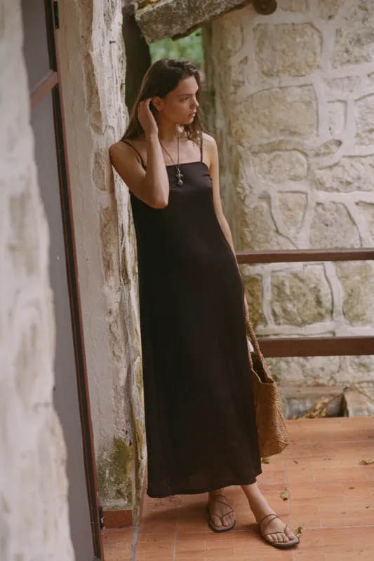 Rhea Dress - Deep Earth sold by Vitamin A