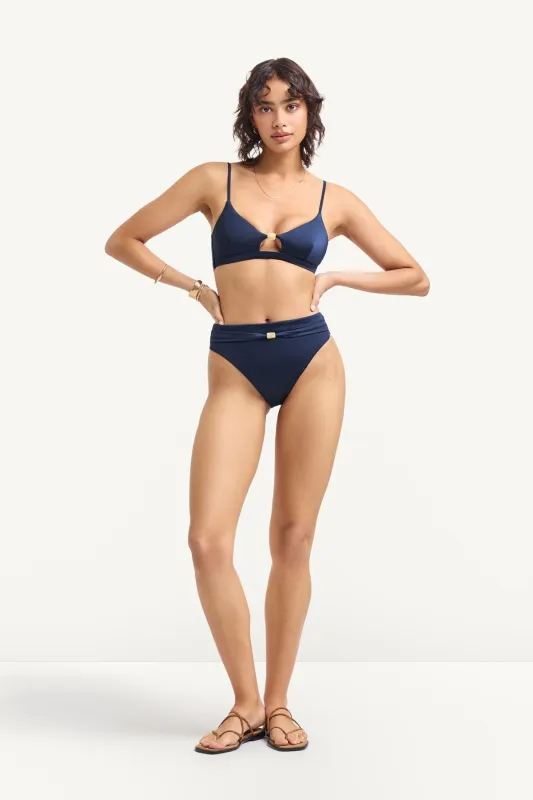 Terra High Waist Bottom - Midnight Indigo EcoShimmer sold by Vitamin A