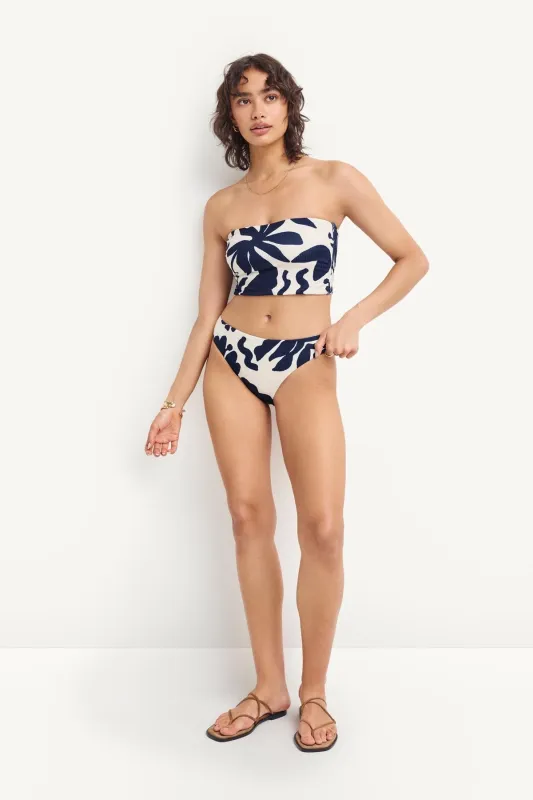 Cali High Leg Full Bottom - Night Flower EcoRib BT sold by Vitamin A