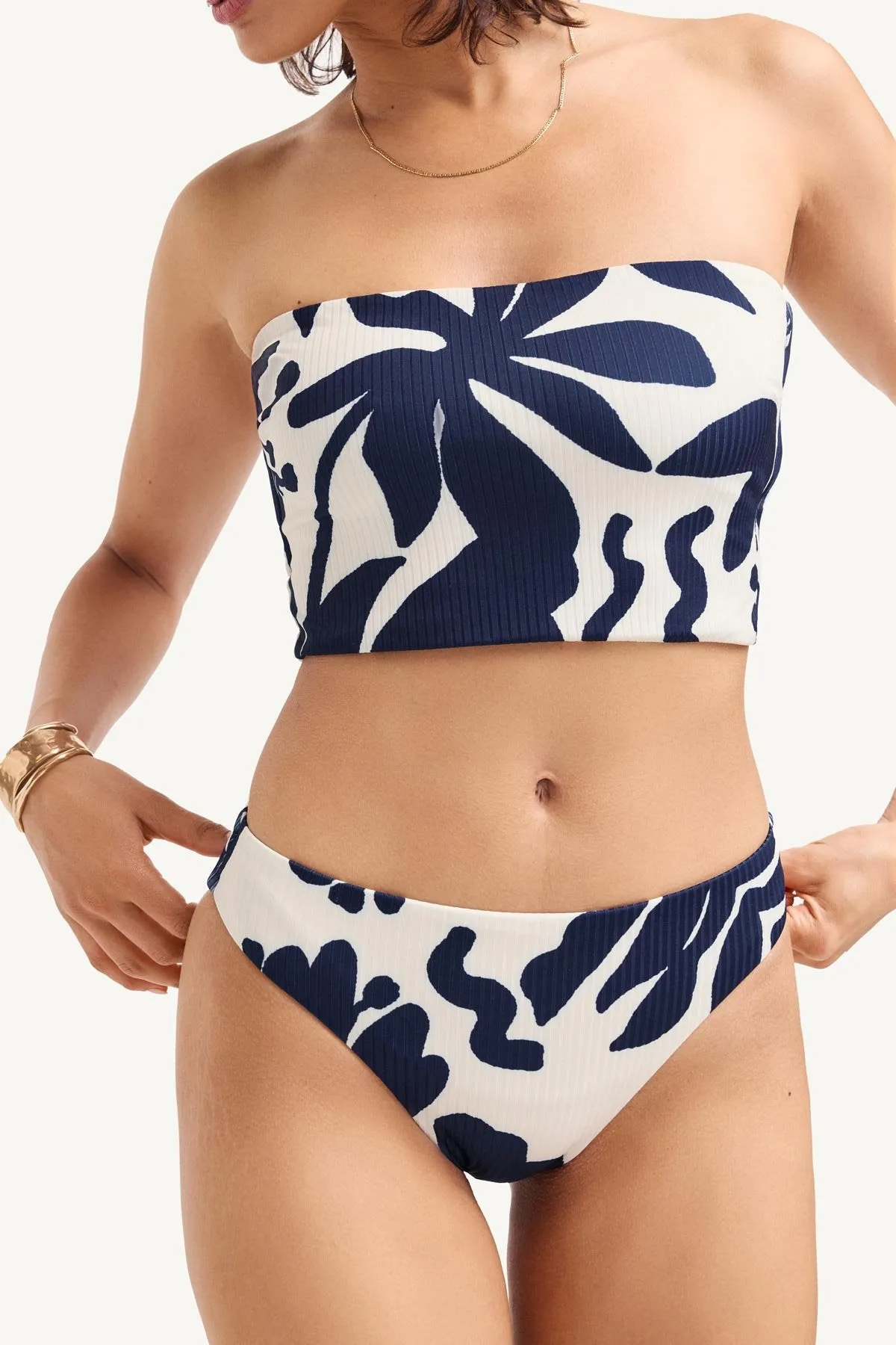 Cali High Leg Full Bottom - Night Flower EcoRib BT sold by Vitamin A product image thumbnail 2