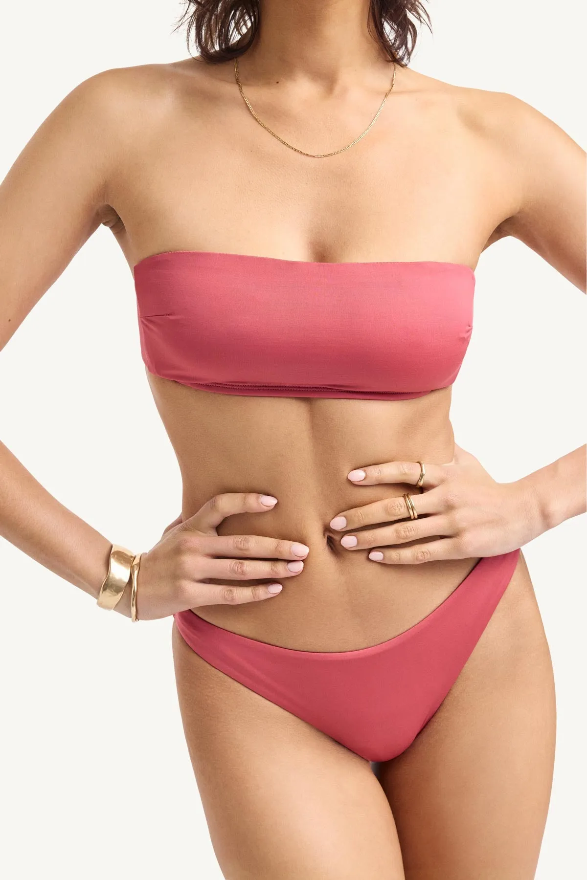 Nala Bandeau Top - Wild Rose EcoLux sold by Vitamin A