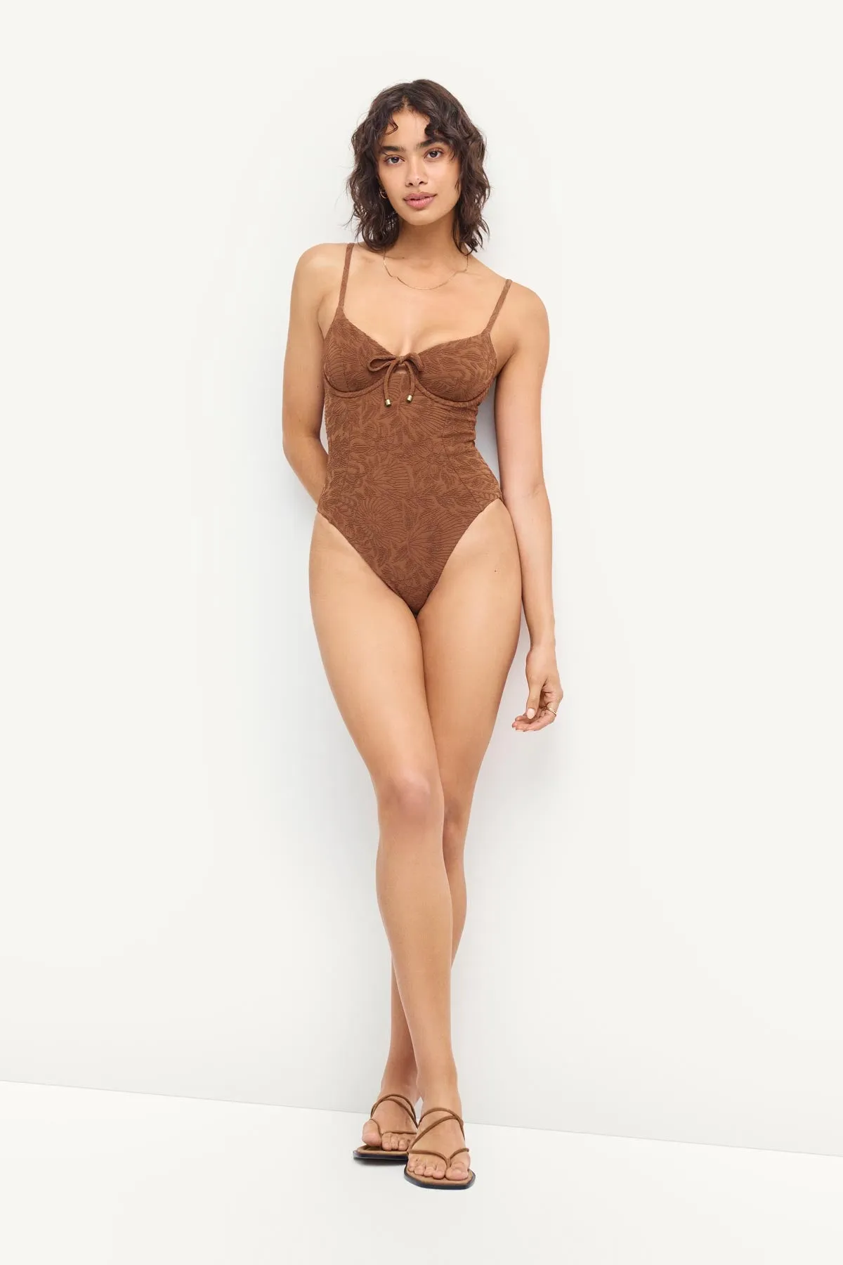 Ada Underwire One Piece - Garden Jacquard sold by Vitamin A product image thumbnail 4