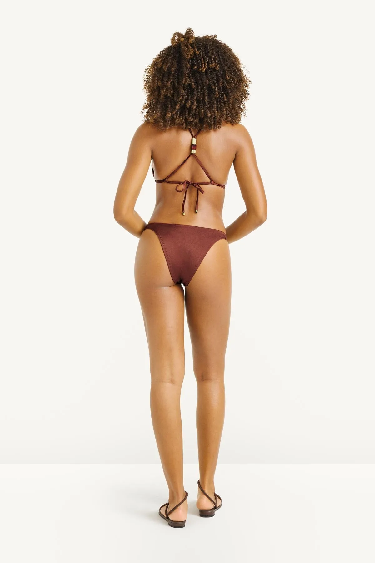 Terra Halter Triangle Top - Red Ochre EcoShimmer sold by Vitamin A product image thumbnail 4