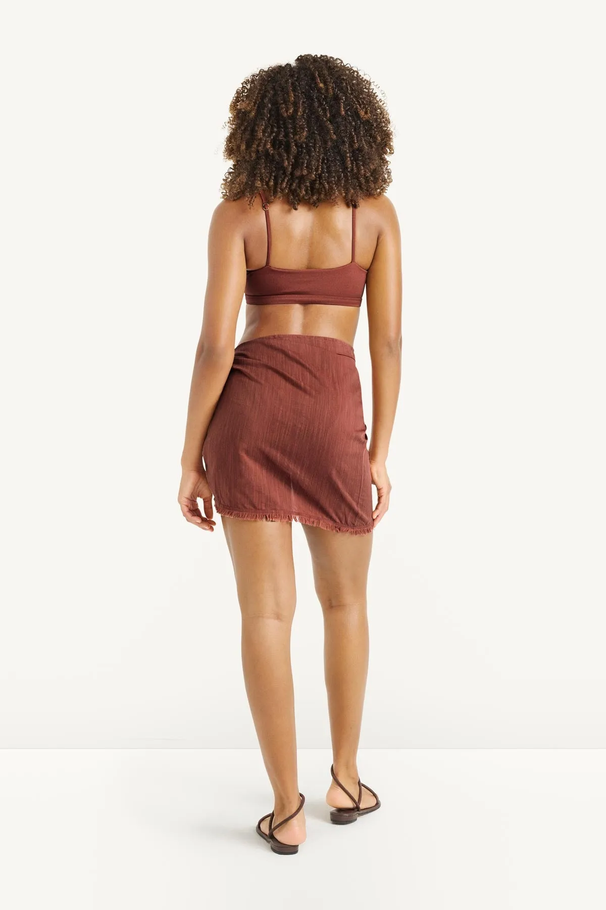 Soleil Sarong - Red Ochre Cotton Cupro sold by Vitamin A product image thumbnail 3