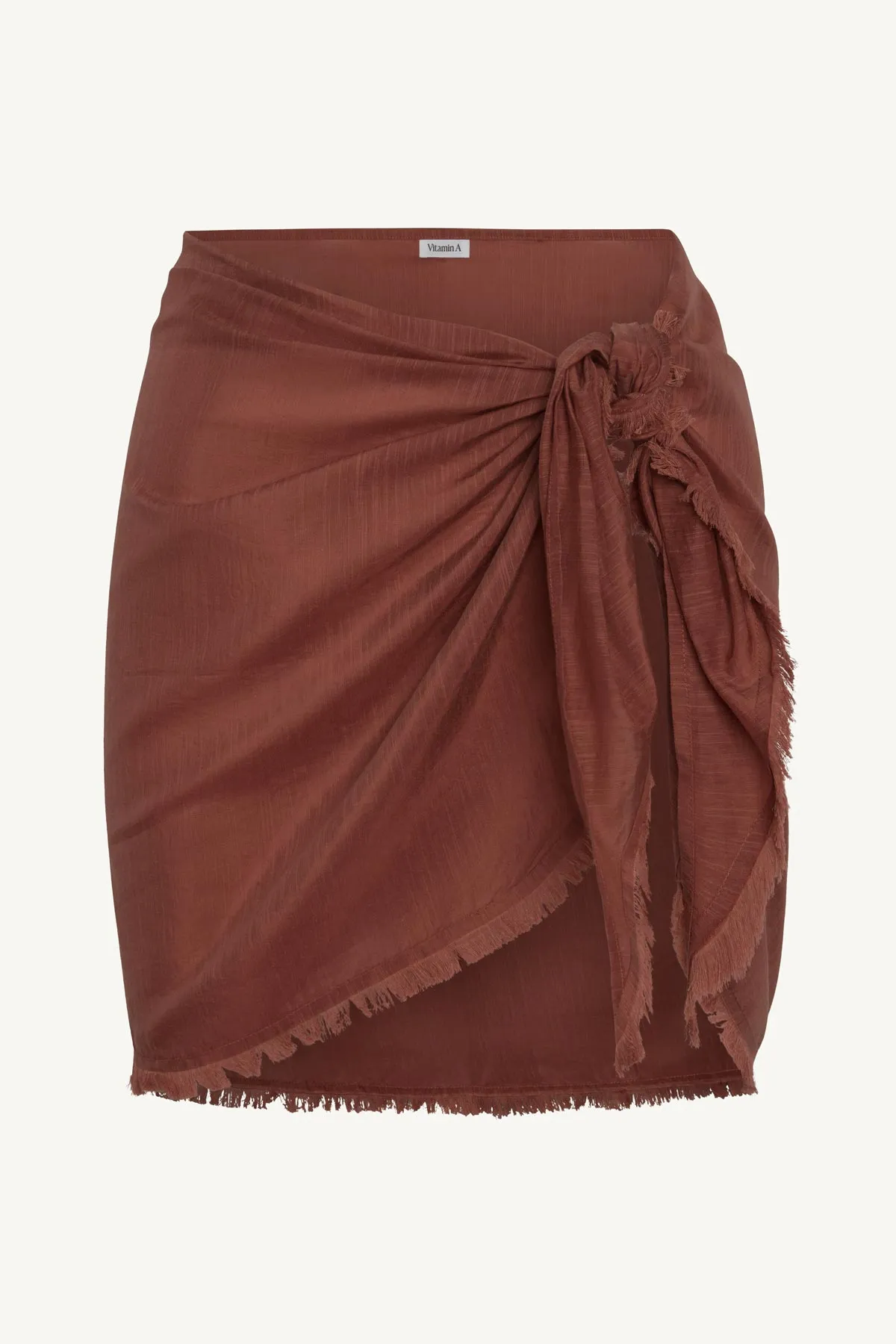 Soleil Sarong - Red Ochre Cotton Cupro sold by Vitamin A product image thumbnail 4