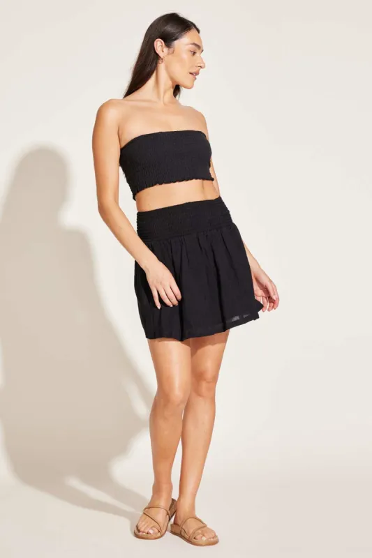 Costa Smocked Mini Skirt sold by Vitamin A