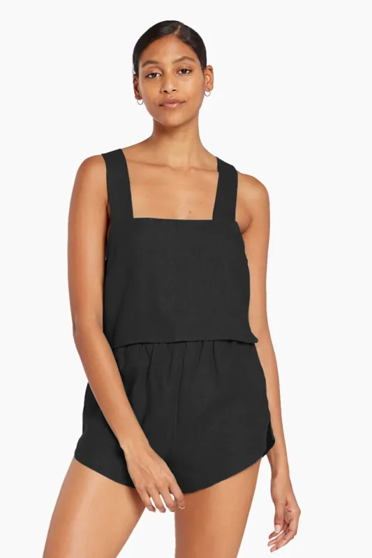 Tallows Linen Crop Top sold by Vitamin A