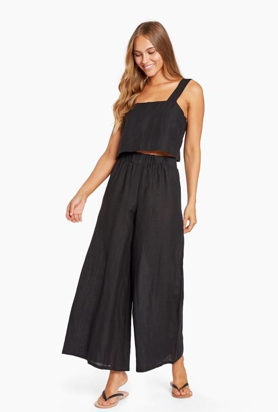 Tallows Linen Wide Leg Pant - EcoLinen Black sold by Vitamin A product image thumbnail 4