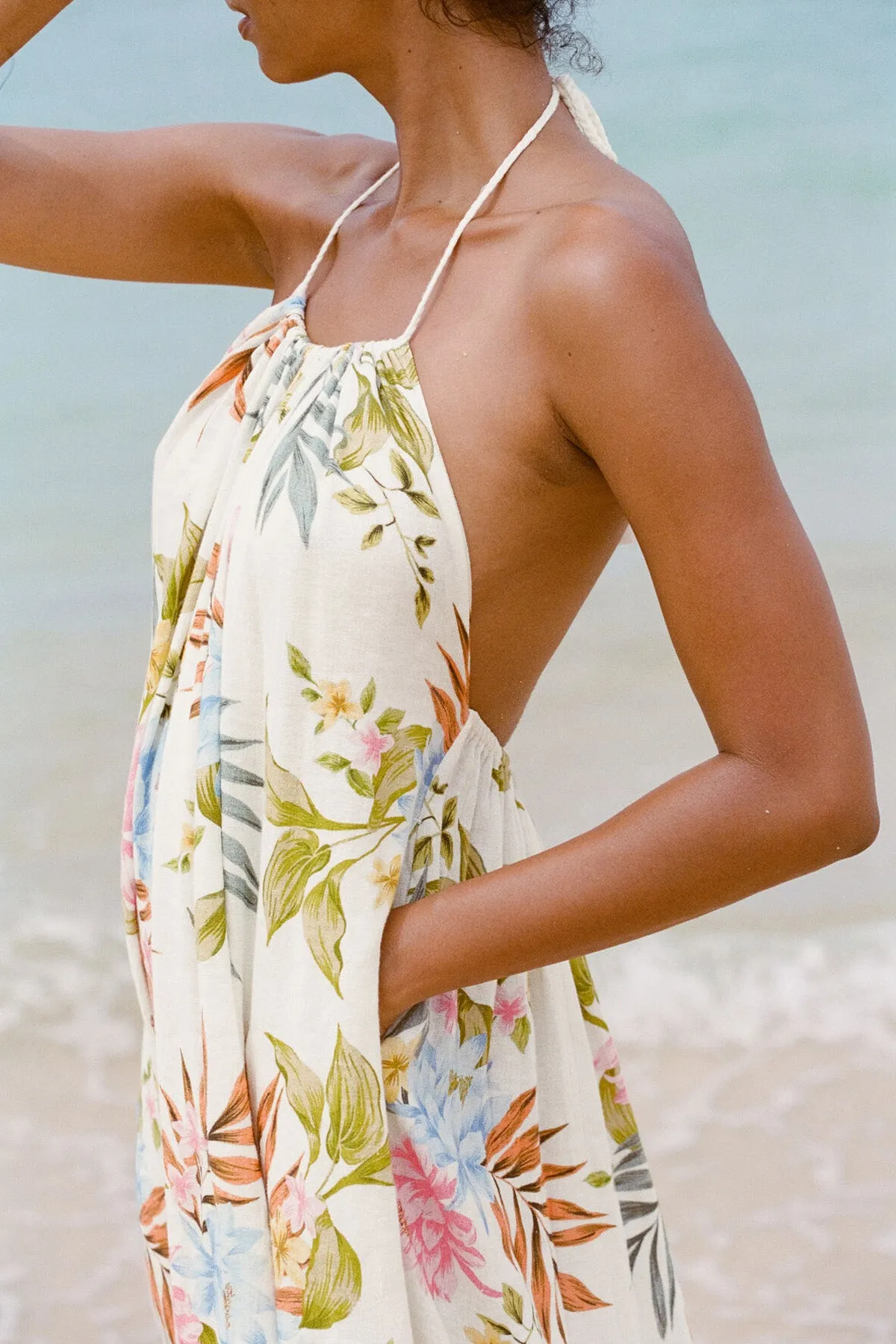 Petra Maxi Dress - Summer Bloom EcoLinen sold by Vitamin A product image thumbnail 2