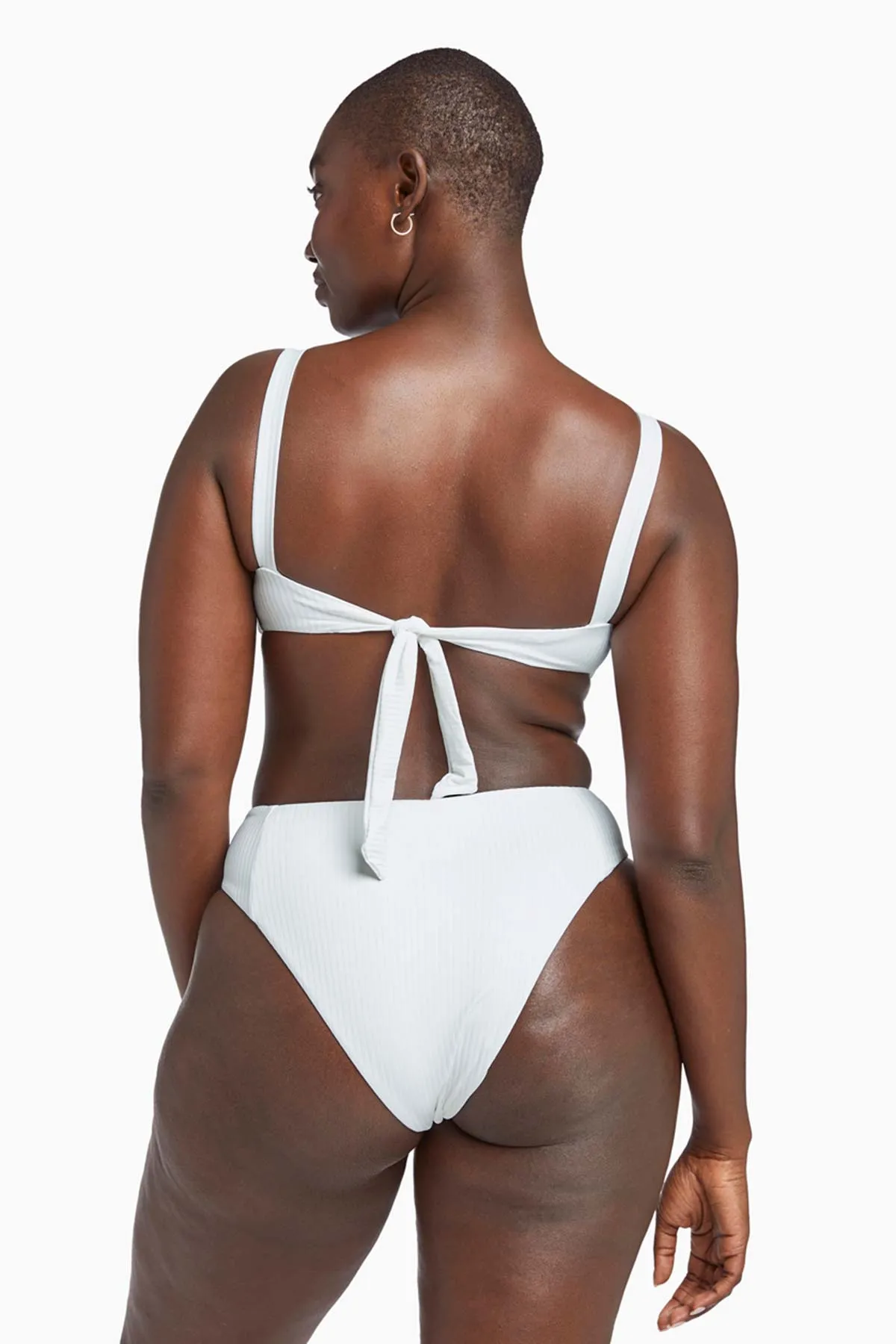 Sienna High Waist Bottom White EcoRib sold by Vitamin A product image thumbnail 3