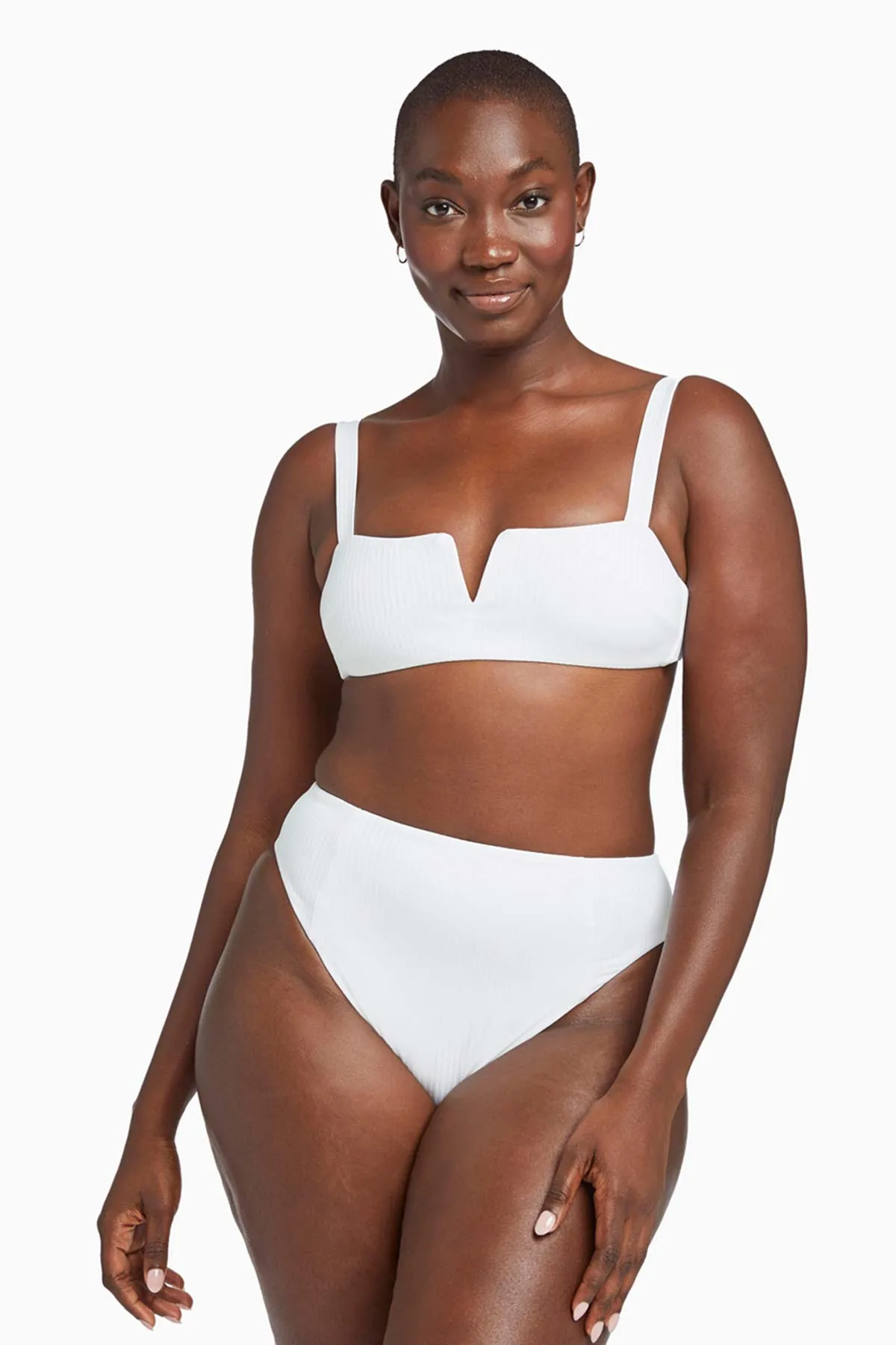 Sienna High Waist Bottom White EcoRib sold by Vitamin A product image thumbnail 2