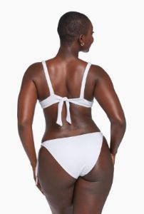 Elle Adjustable Tie Side Bottom - White EcoTex sold by Vitamin A