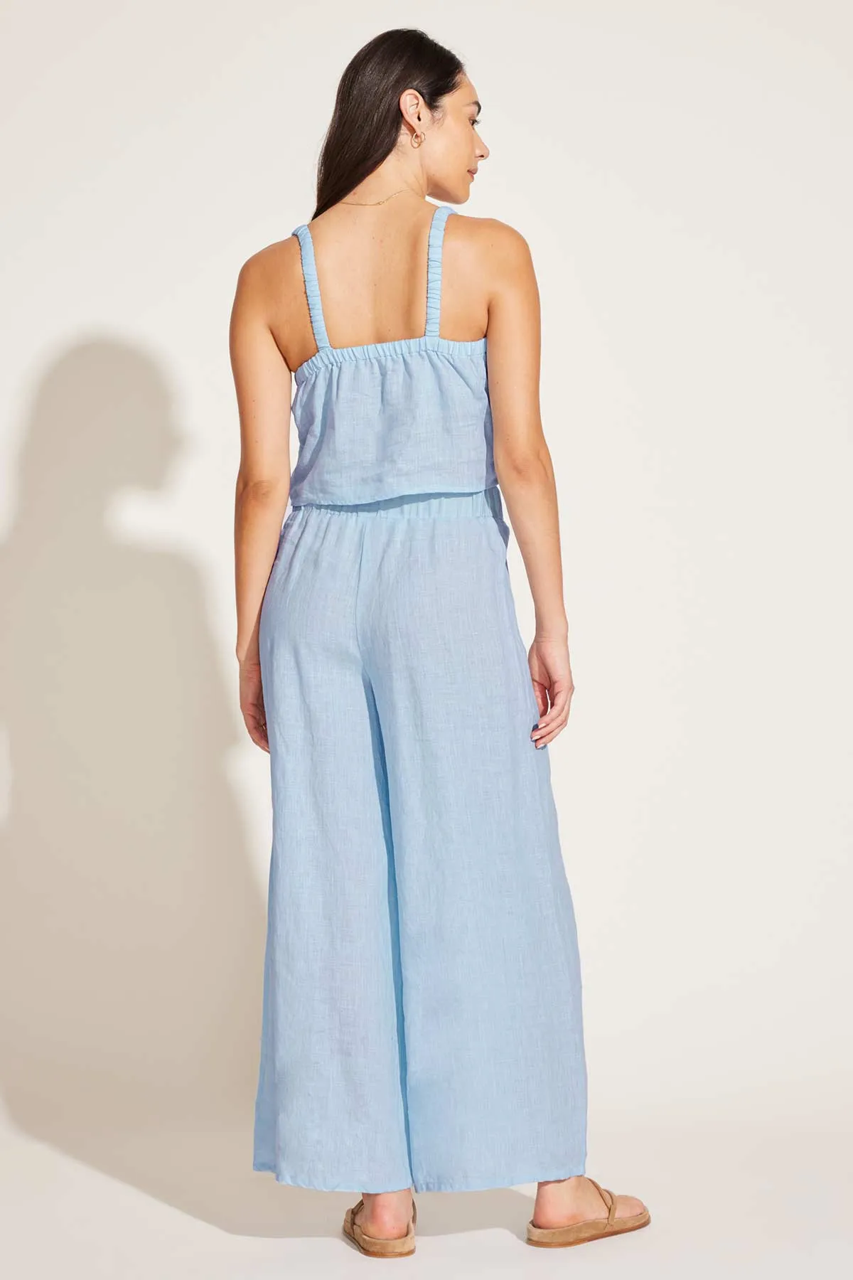 Tallows Linen Wide Leg Pant - Celeste EcoLinen sold by Vitamin A product image thumbnail 4